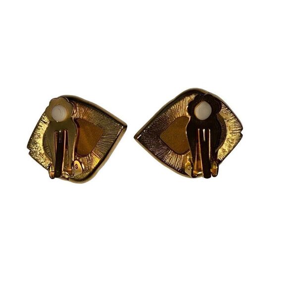 1980s Vintage Blue Glass Bubble Fish Kitschy Earrings Oceanic Mermaidcore Seasca - Picture 4 of 5